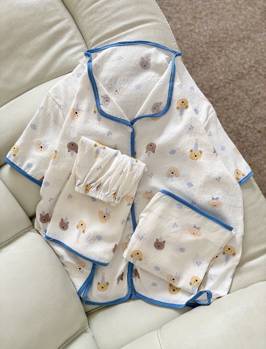 سه‌تیکه کریشه تولدی نوارسرمه‌ای