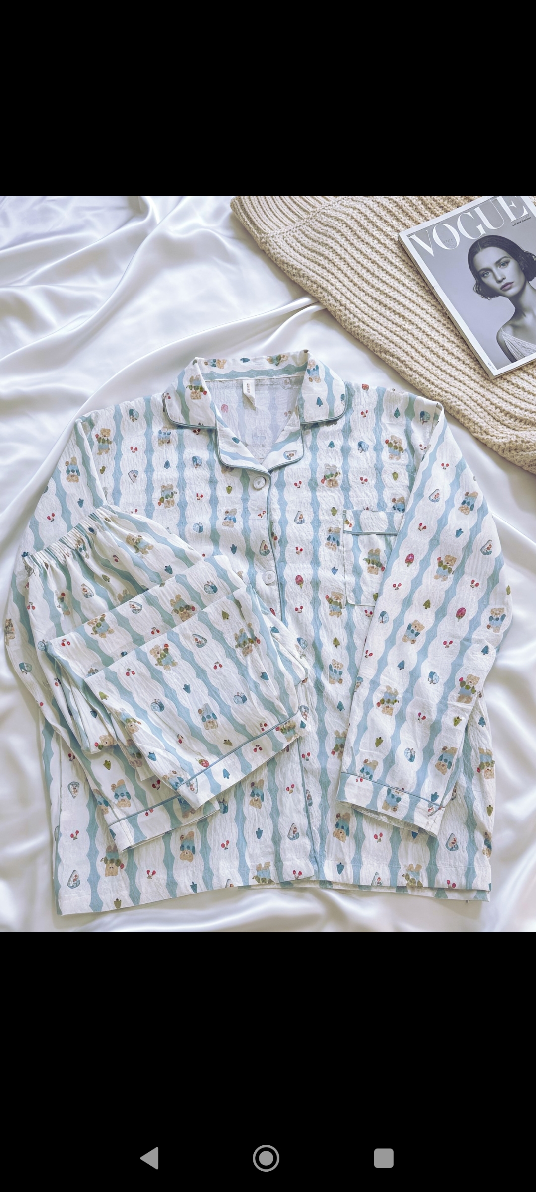 آستین بلند آبی راه راه