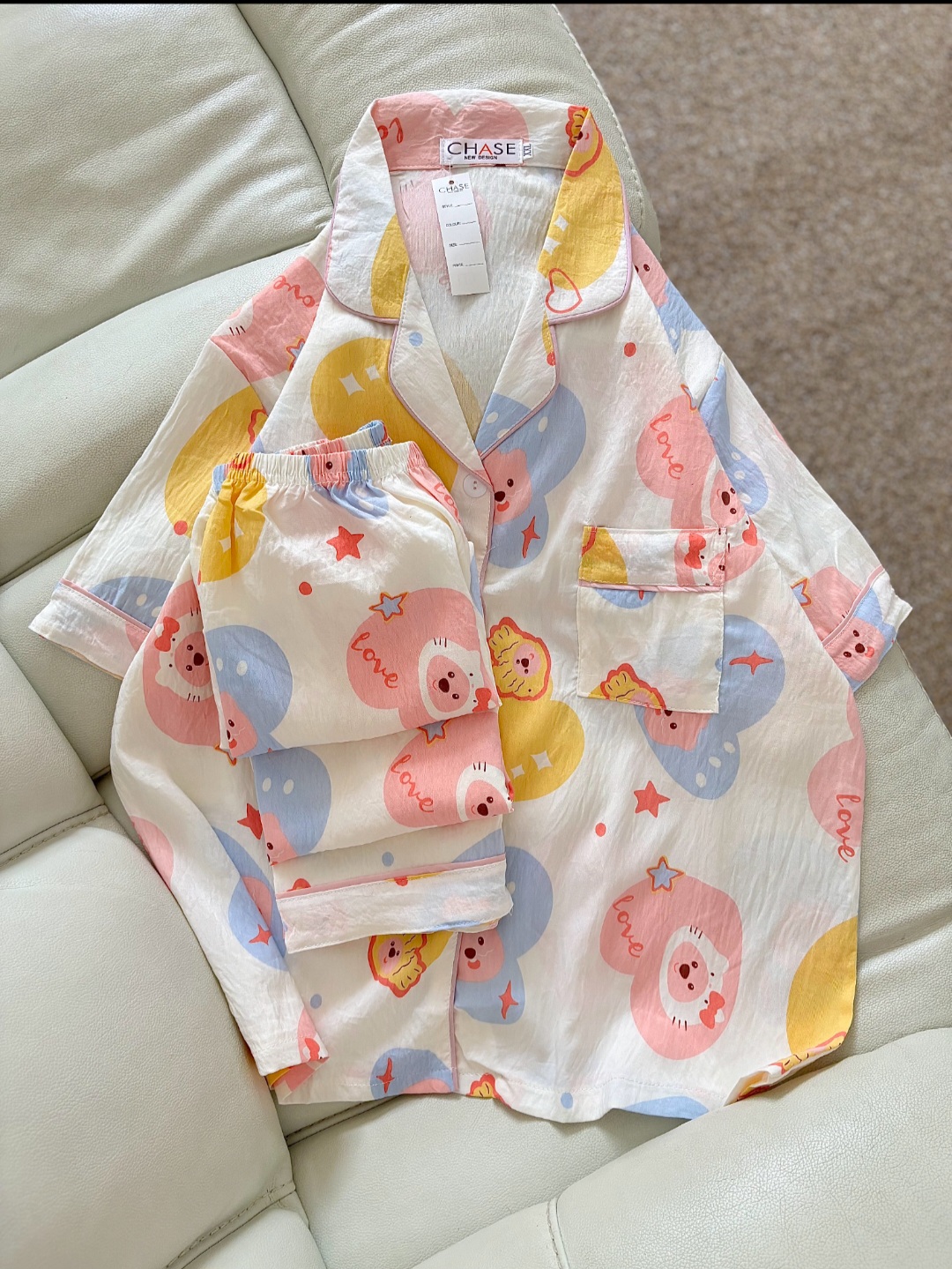 دوتیکه دکمه دار تدی قلبی