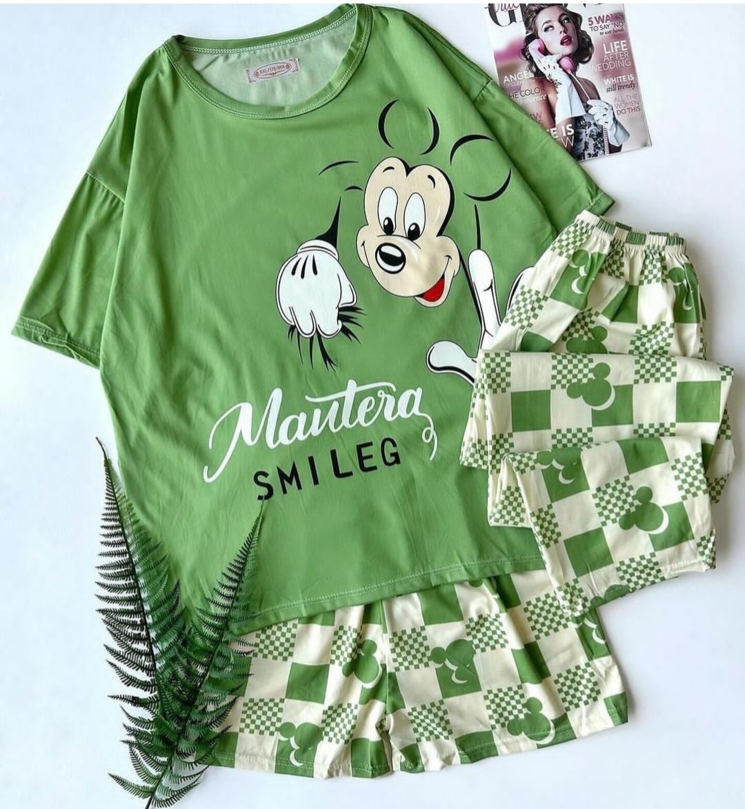 سه تیکه مانستری سبز