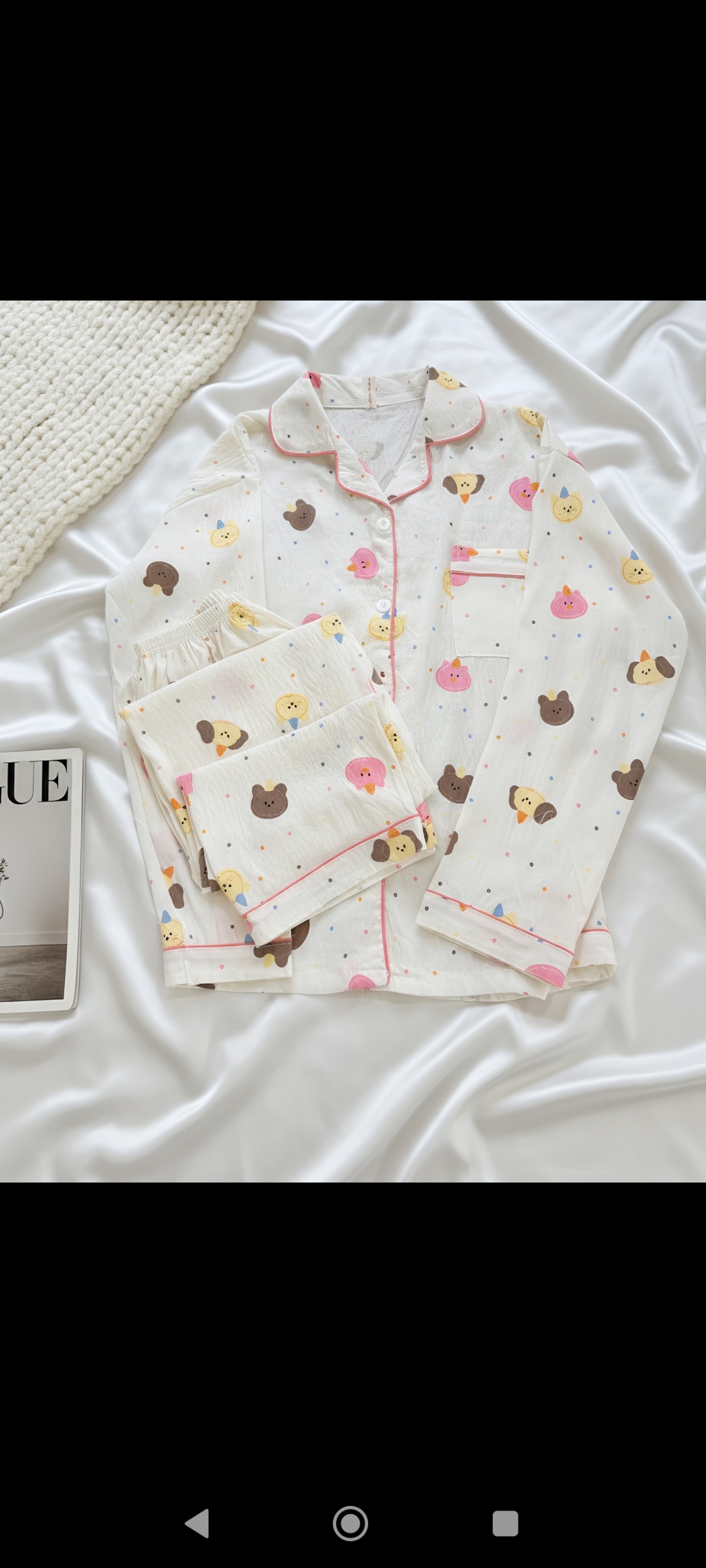 آستین بلند تدی تولدی صورتی