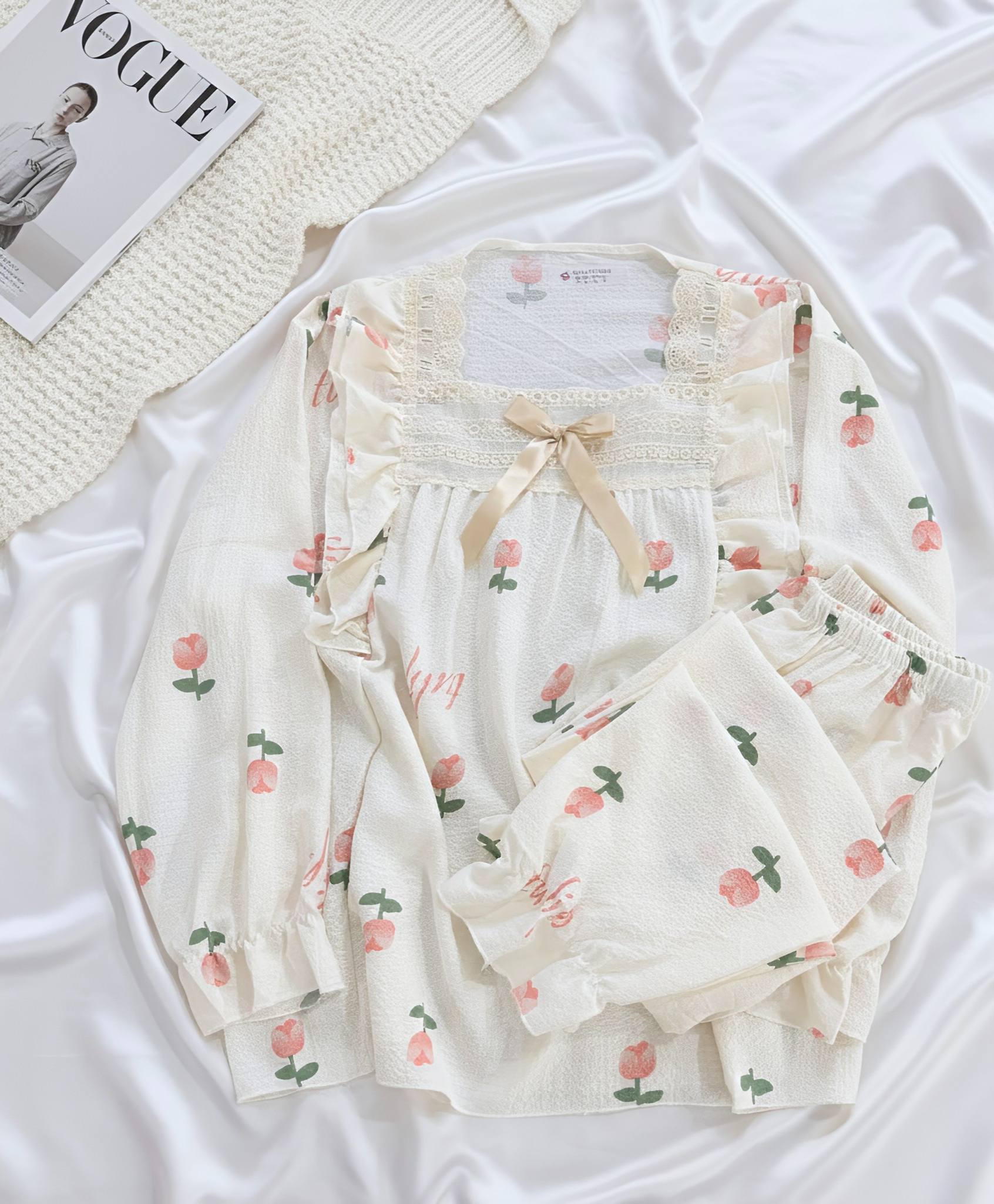 کریشه آستین بلند گل لاله