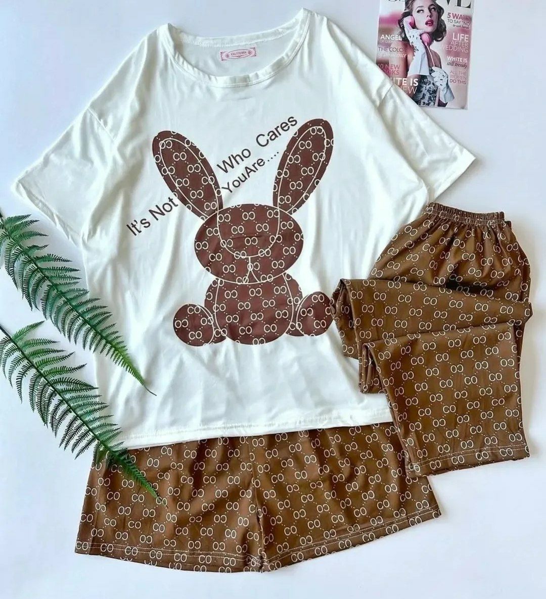 ست سه تیکه خرگوش قهوه‌ای