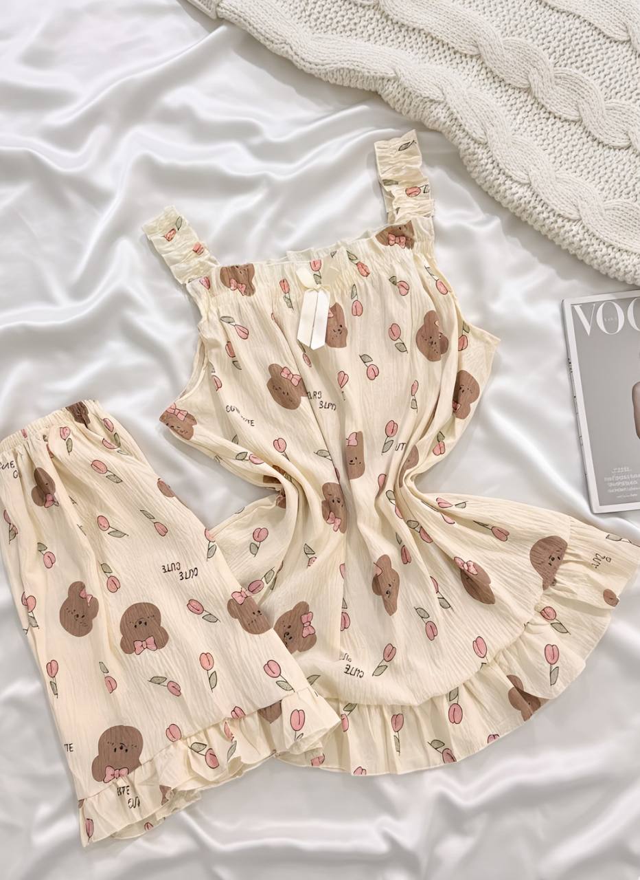 تاپ شرتک تدی گلدار