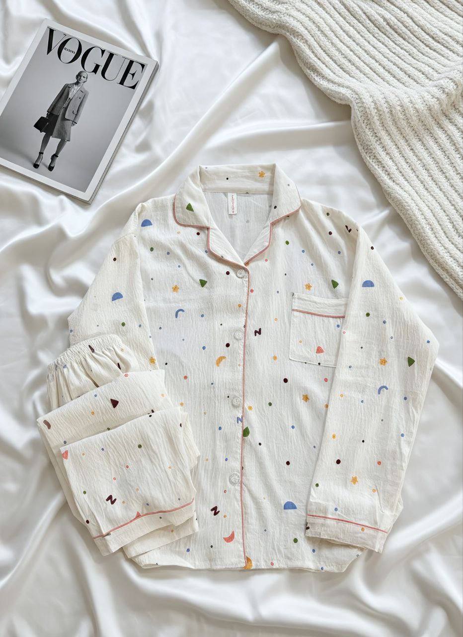 آستین بلند هندسی