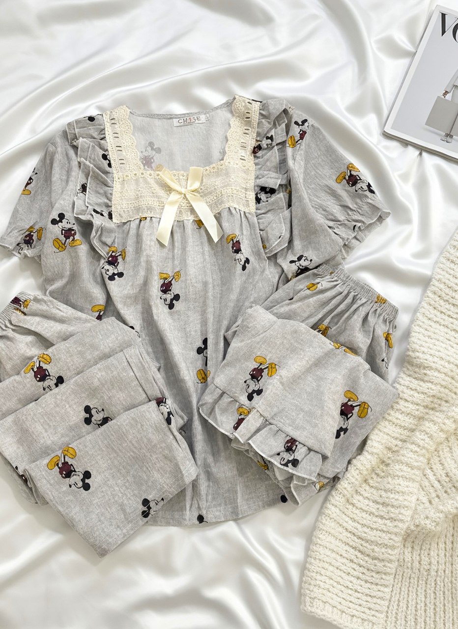 یقه گیپوری میکی طوسی