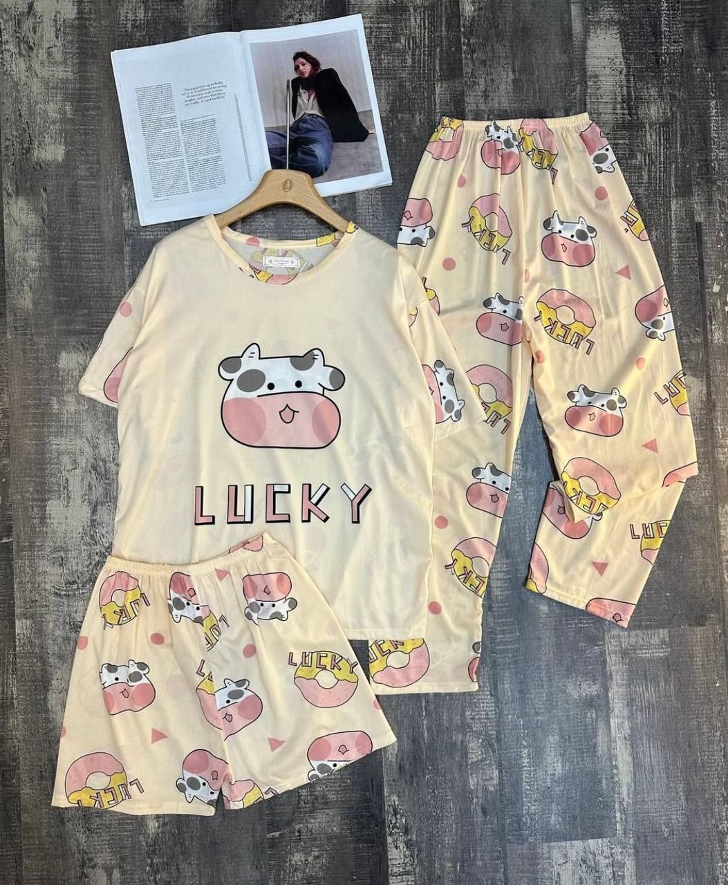 ست سه تیکه گاو کرم