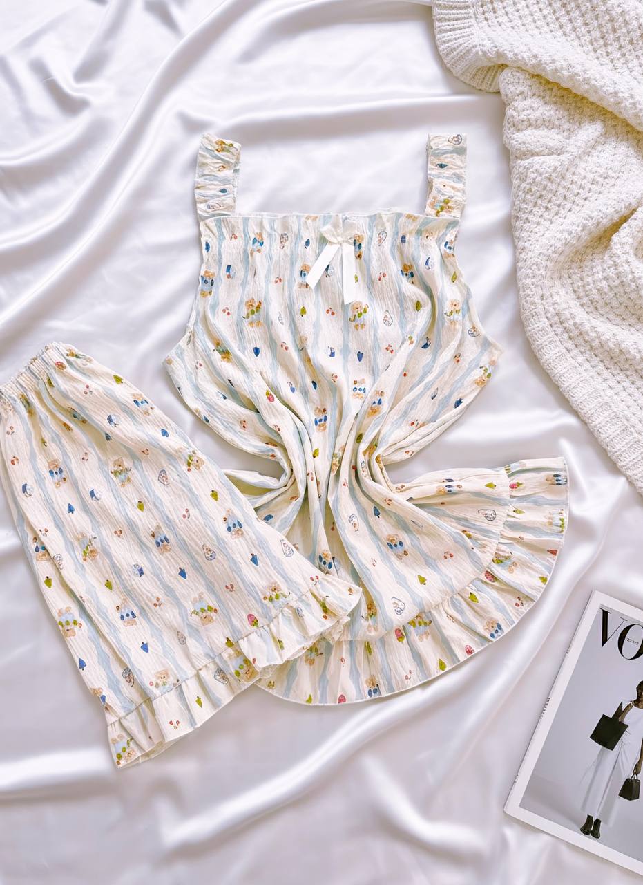 تاپ شرتک آبی راه راه