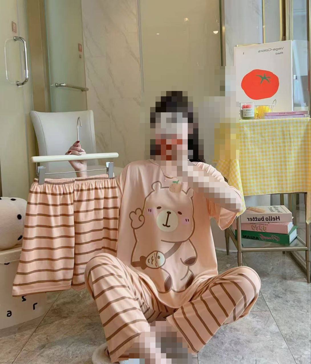 سه تیکه کپلک راه راه