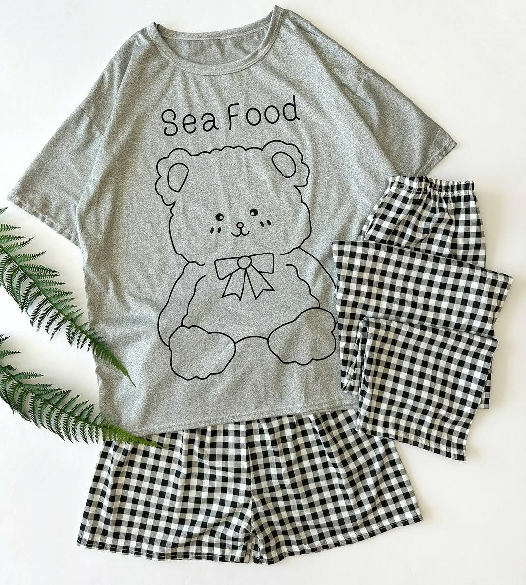 سه تیکه خرس طوسی چهارخونه