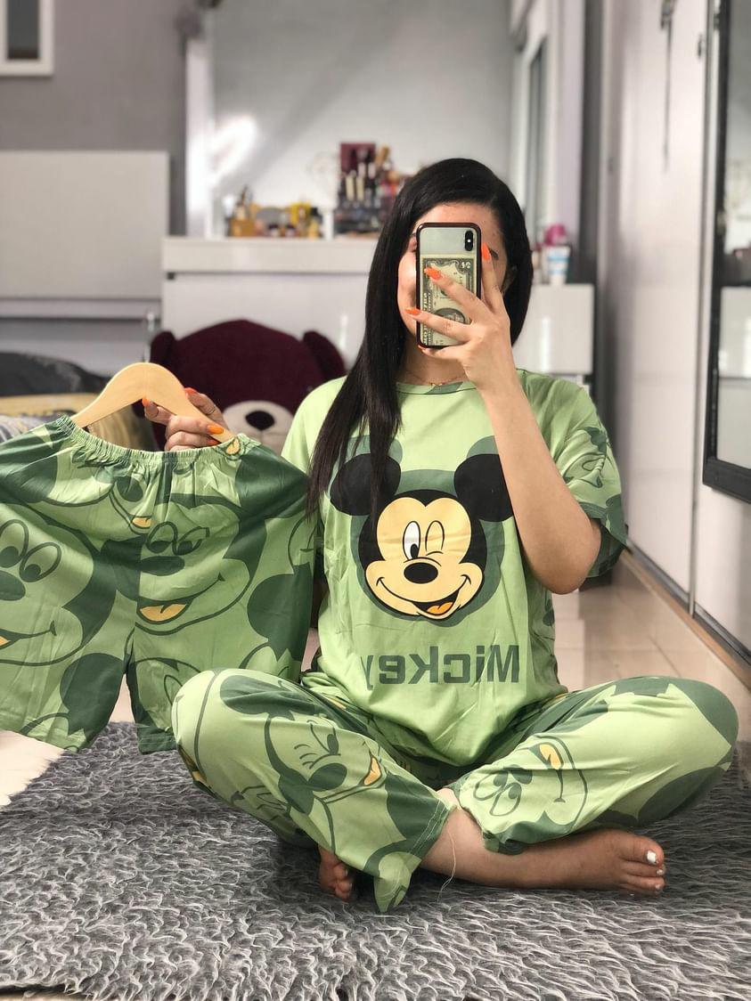 ست سه تیکه میکی سبز چشمک زن